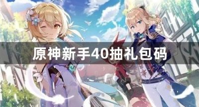 原神新手40抽礼包码